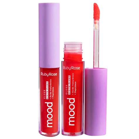 Gloss Labial Efeito Plump Mood Ruby Rose Revenda Maquiagem Virtual