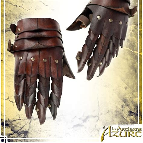 Leather Gauntlets - Etsy