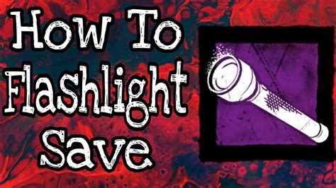 How To Flashlight Save Dead By Daylight Tutorial Youtube