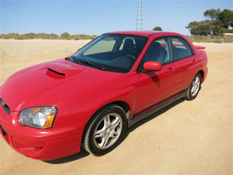 Red 2004 Subaru Impreza Wrx Sedan Turbo All Stock Rare Color