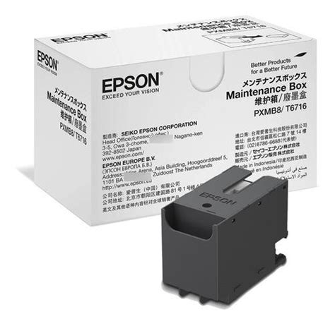 Caja De Mantenimiento Epson T Wf Wf Wf R