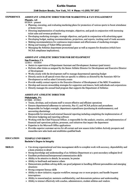 Athletic Director Resume - tawaheltub