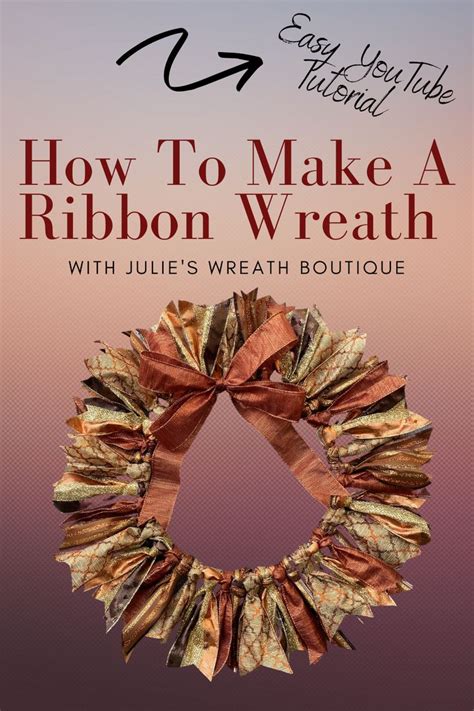 Ribbon Wreath Tutorial | Fall wreath tutorial, Diy fall wreath, Ribbon ...