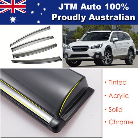 IJ Chrome Weather Shield Weathershield Window Visor For Subaru Outback