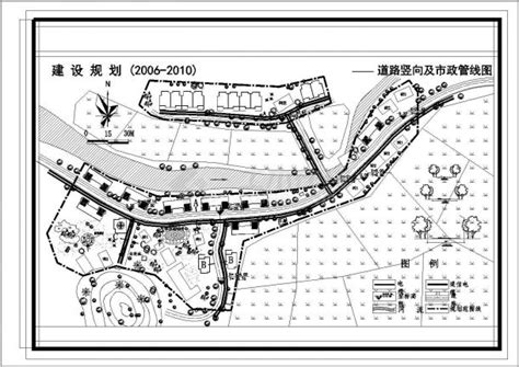 某新农村建设景观规划总平面cad图园林建筑土木在线