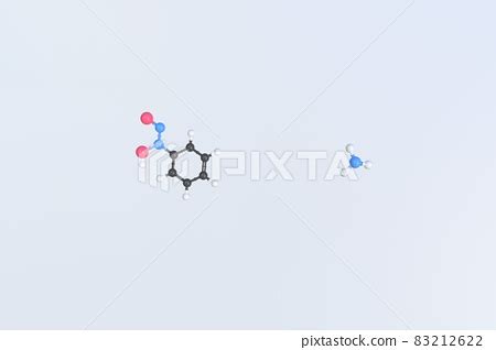 Molecule Of Cupferron Isolated Molecular Stock Illustration