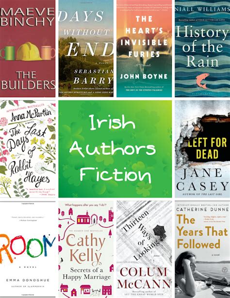 Book List A Day Fiction By Irish Authors