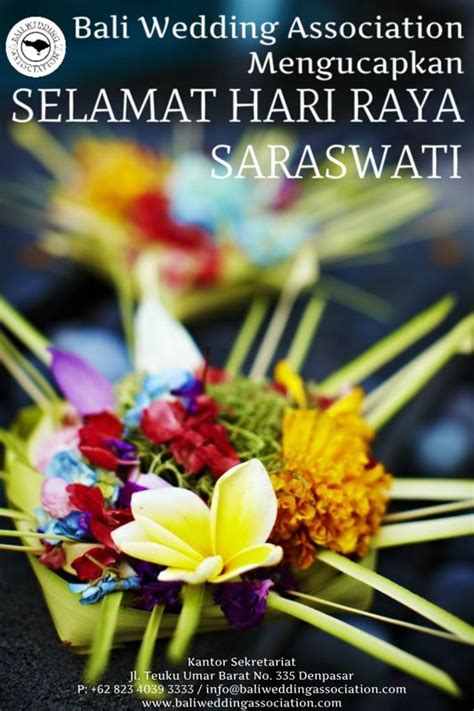 Selamat Hari Raya Saraswati | Bali Wedding Association