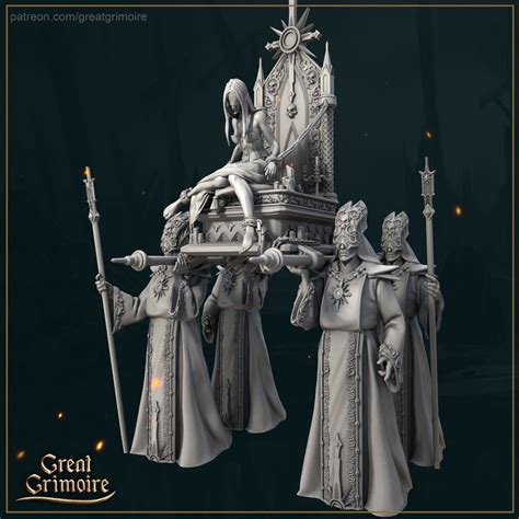 Sacred Procession 32mm Great Grimoire 3d Printed Resin Etsy