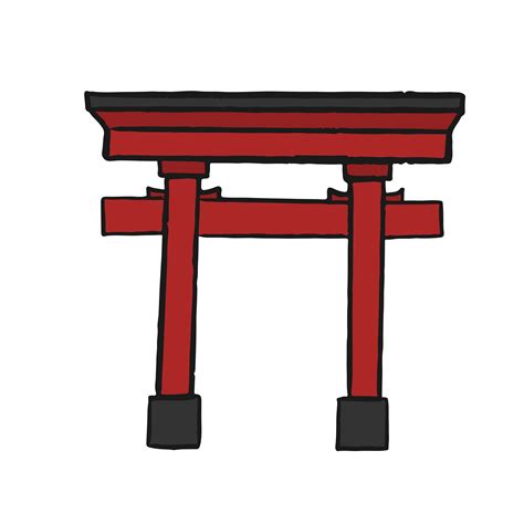 The Great Torii Gate Illustration Download Free Vectors Clipart