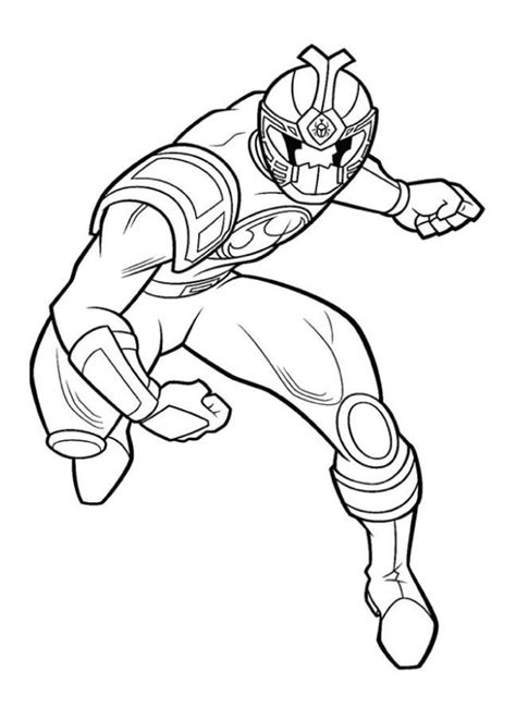 Red Ranger Coloring Page