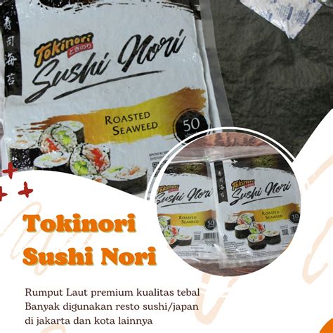 Jual Tokinori Sushi Nori Roasted Seaweed Rumput Laut Shopee Indonesia