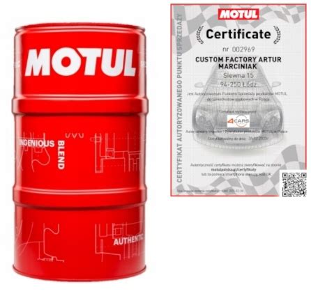 MOTUL 8100 X-CLEAN EFE 5W30 OLEJ SYNTETYCZNY 60L 109473 za 1798 zł z ...