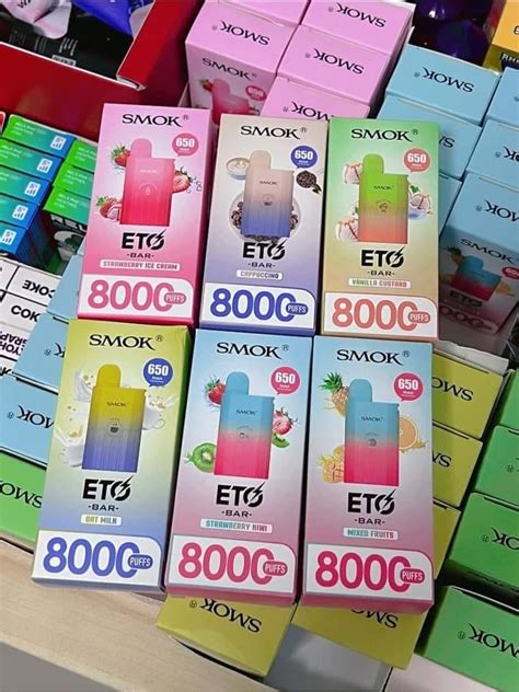 SMOK ETO Bar 8000 Puffs Disposable Pod 650mAh Nic 3 5 USB Type C