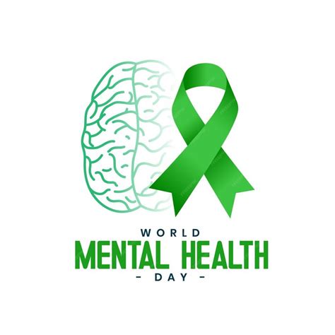 Cartel Del Día Mundial De La Salud Mental Del 10 De Octubre Con Vector