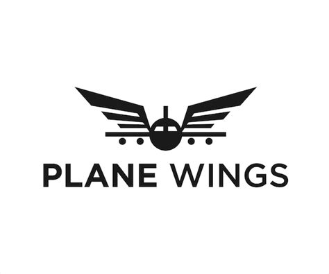 Premium Vector | Airplane wing logo design vector illustration