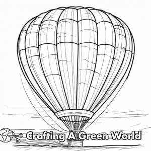 Hot Air Balloon Coloring Pages Free Printable