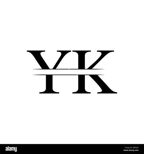 Plantilla Inicial De Vector De Diseño De Logotipo Yk Letra Creativa Yk