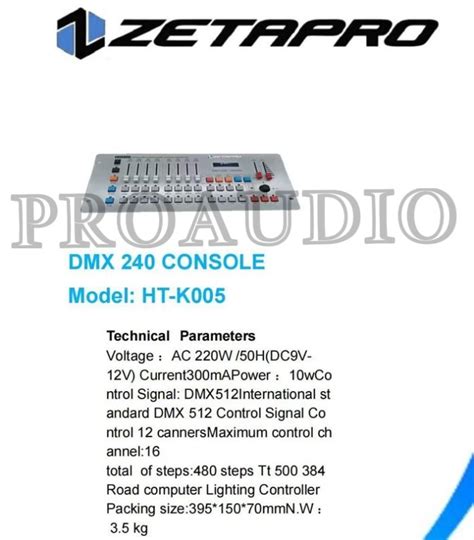 Jual Mixer Lighting Zetapro Dmx Dmx Controller Lampu Panggung