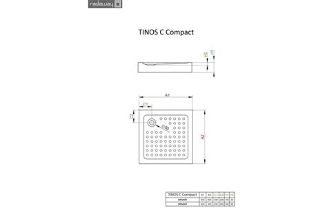 Душовий піддон Tinos C Compact 90x90 RADAWAY купити недорого в Києві