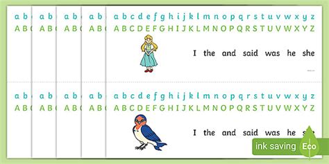 Thumbelina Alphabet Strips L Enseignant A Fait Twinkl