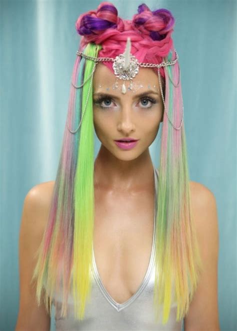 Halloween How To Mystical Unicorn Hair Designs Mermaid Hair