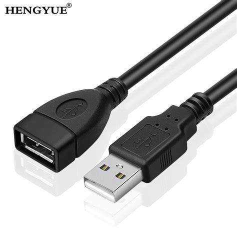 2ft60cm Black Usb Male To A Female Extension Extender Data Mf Adapter Cable Factory Price Drop