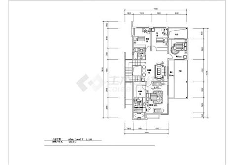 某二层带地下层砖混结构山体别墅设计cad全套建筑施工图（含效果图）建筑施工图土木在线