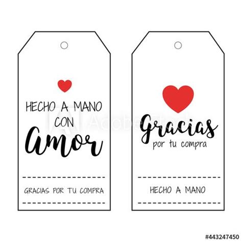 Etiqueta Hecho A Mano Con Amor Paper Crafts Diy Tutorials Gift