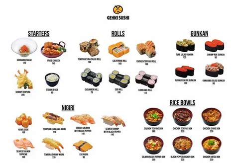 Genki Sushi Menu And Updated Prices In Philippines 2023