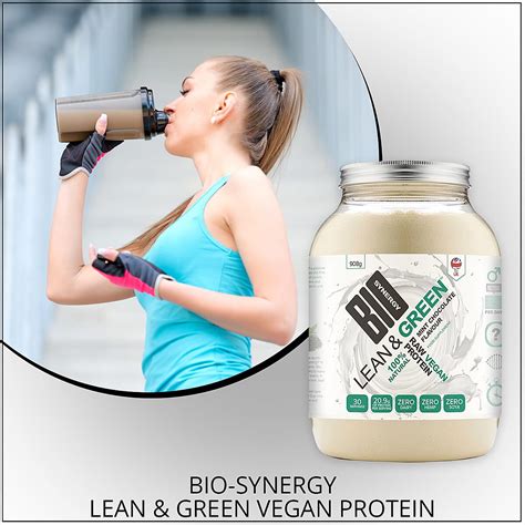 Buy Bio-Synergy Lean & Green Vegan Peanut Flavour Protein (30 Servings ...