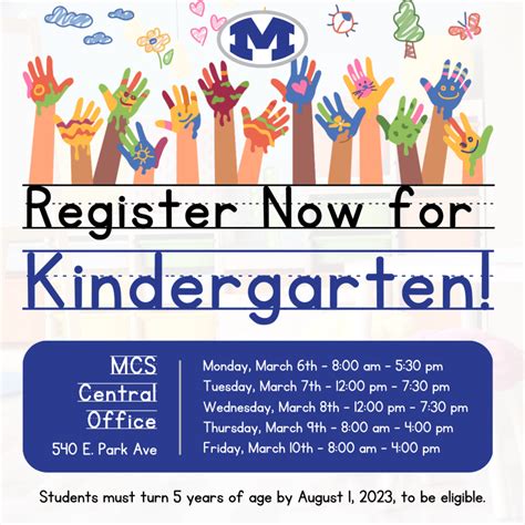 Kindergarten Registration 2023 Jane Chance Elementary