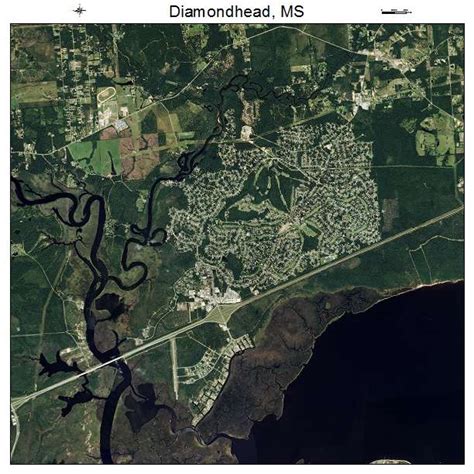 Aerial Photography Map of Diamondhead, MS Mississippi