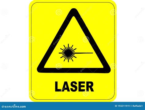 Laser Safety Signs Stock Illustration Illustration Of Caution 193211919