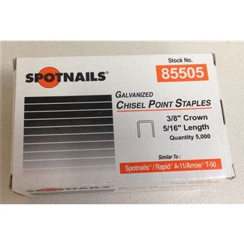 Spotnails Length X Crown Width A T Ga Staples