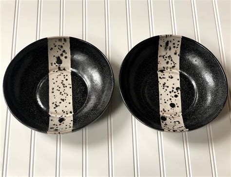 Ceramic Ramen Bowl Black - Etsy