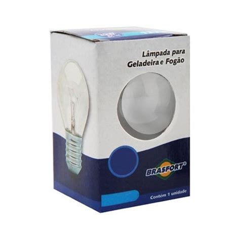 Lampada Para Geladeira Fogao Lustre Brasfort Wx V Leitosa Kit