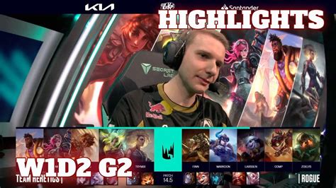 TH Vs RGE Highlights Week 1 Day 2 LEC Spring 2024 Team Heretics