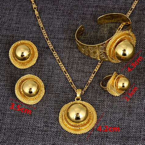 Bangrui Charming Fashion Sudan Ethiopian Nigerian Gold Jewelry Gold