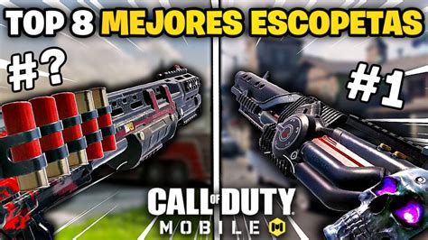 TOP 8 MEJORES ESCOPETAS PARA RANKED EN LA NUEVA TEMPORADA COD MOBILE