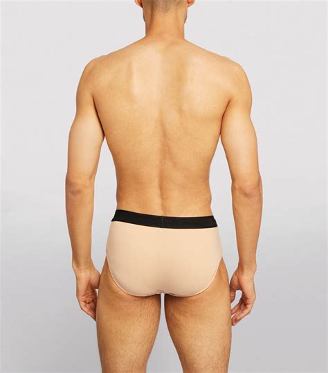 Tom Ford Nude Cotton Logo Briefs Harrods Uk