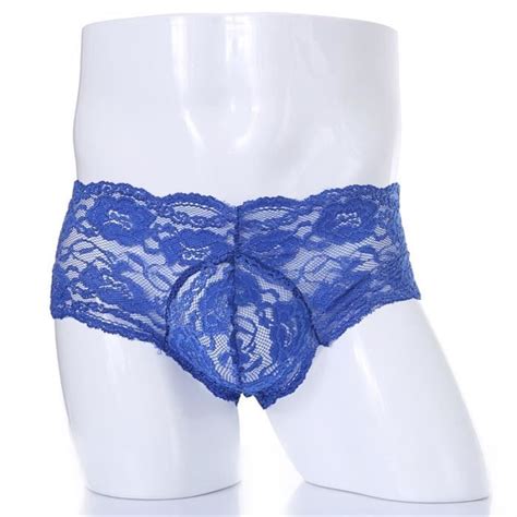 Boxer Shorty Sous V Tements Sexy En Dentelle Pour Hommes Boxer Hombre