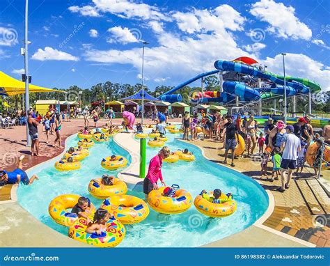 Wet`n`Wild Water Park in Sydney, Australia. Editorial Photography - Image of aquapark ...