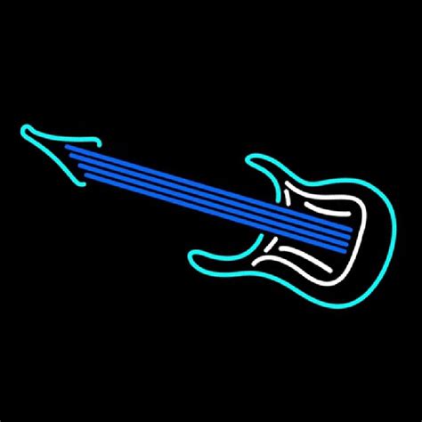 Guitar Logo Neon Sign ️ NeonSignsUS.com®