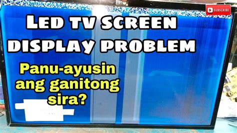 How To Repair Led Tv Screen Display Problem Youtube