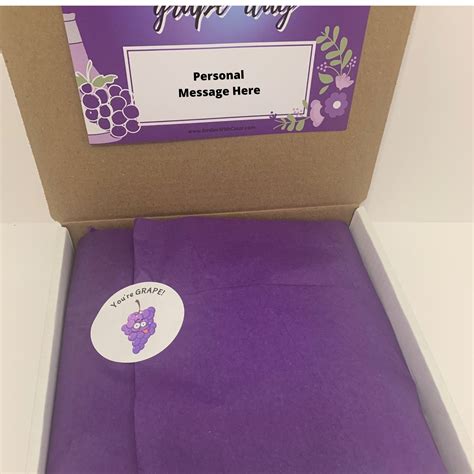 Care Package Gift Box In Purple Thinking Of You Gift Etsy