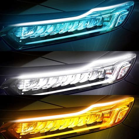 2 peças 2022 Mais Novo Carro Claro LED DRL Diurna Luzes De