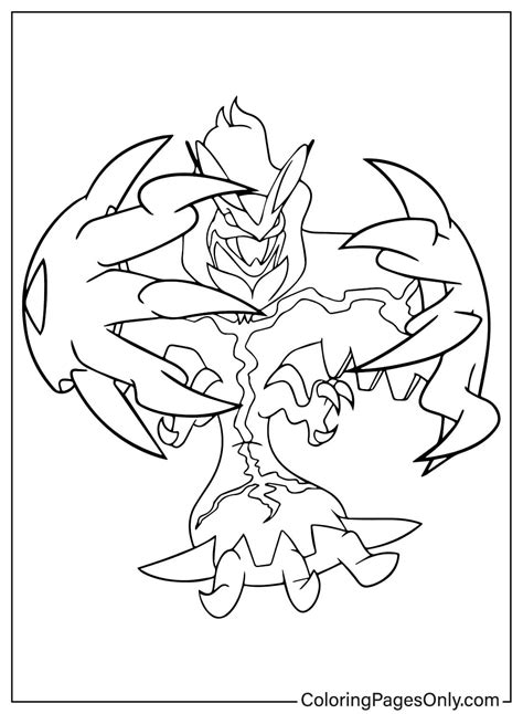 Yveltal Pok Mon L Gendaire Coloriages Imprimer Gratuitement