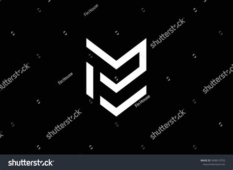 vektor stok mp letter logo design  luxury  royalti