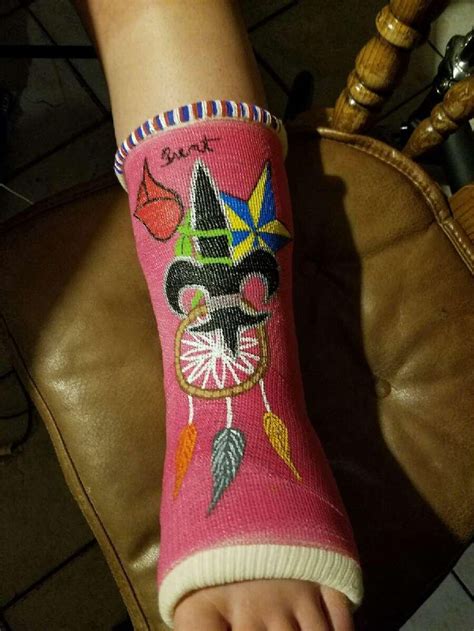 Pin on Artwork on a ankle cast